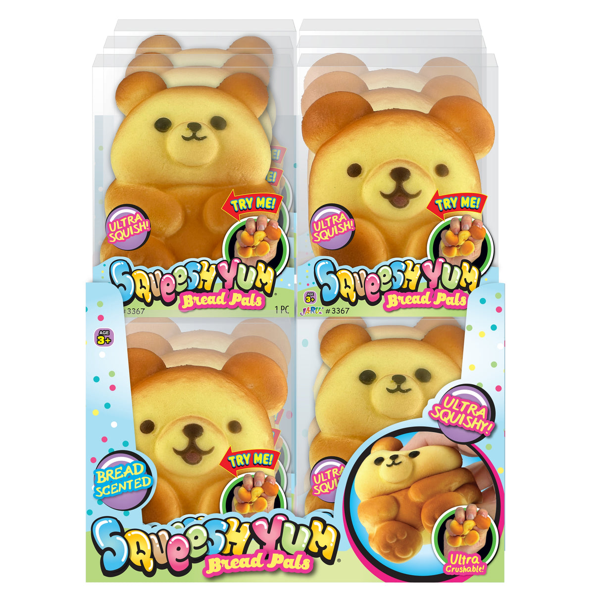 Squeesh Yum Bread Pals – Ultra Squishy Bread Bear