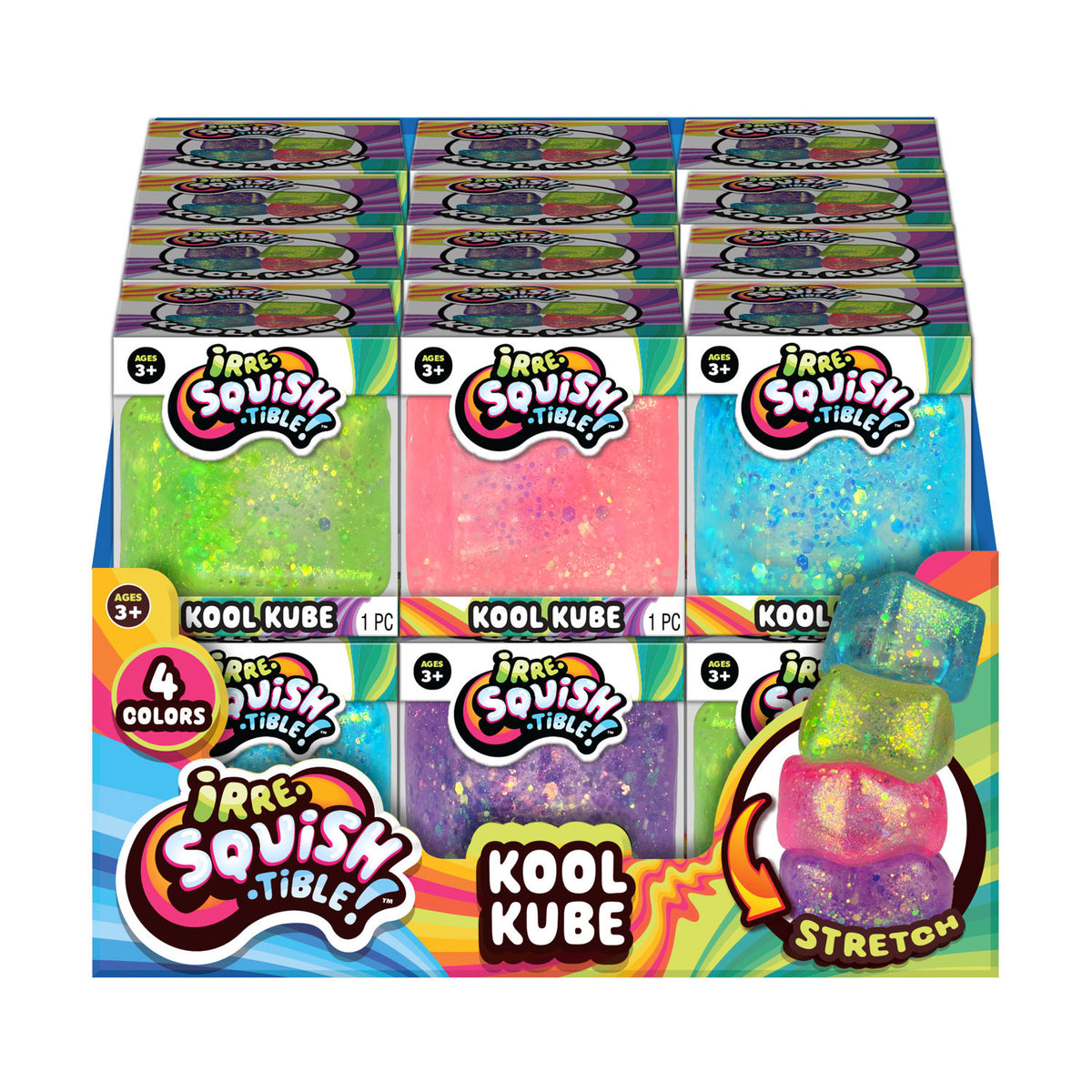 JA-RU Kool Kube Glitter Squishy — PREORDER