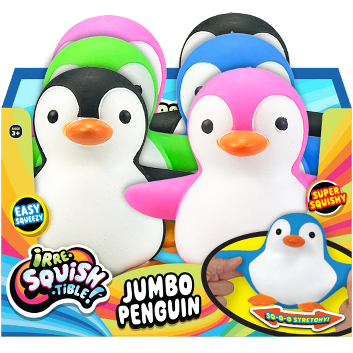 Irre-Squish-Tible Jumbo Penguin – Super Squishy Penguin