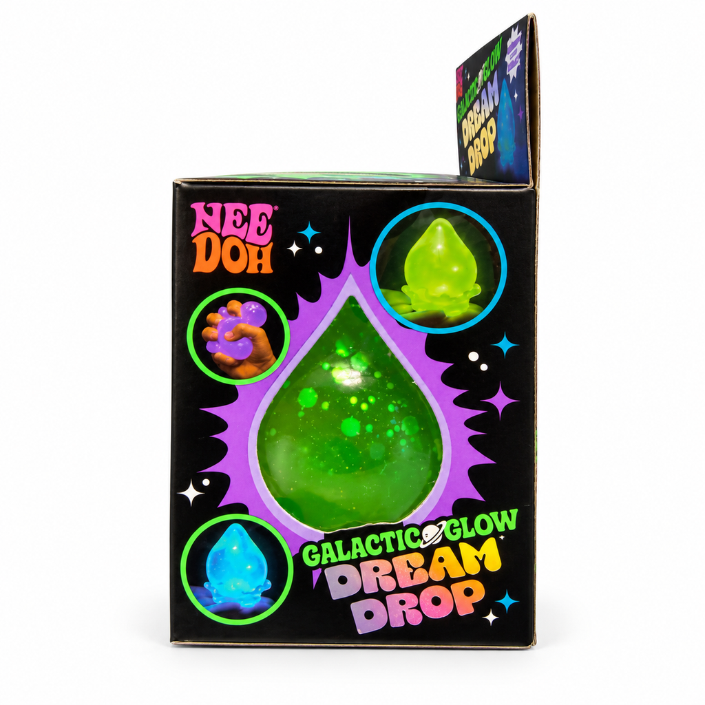 NeeDoh Galactic Glow Dream Drop- Green