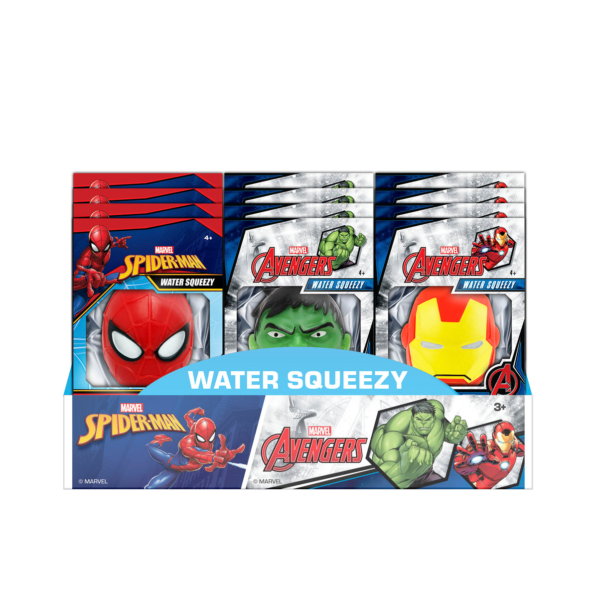Marvel Water Squeezy – Spider-Man, Hulk & Iron Man