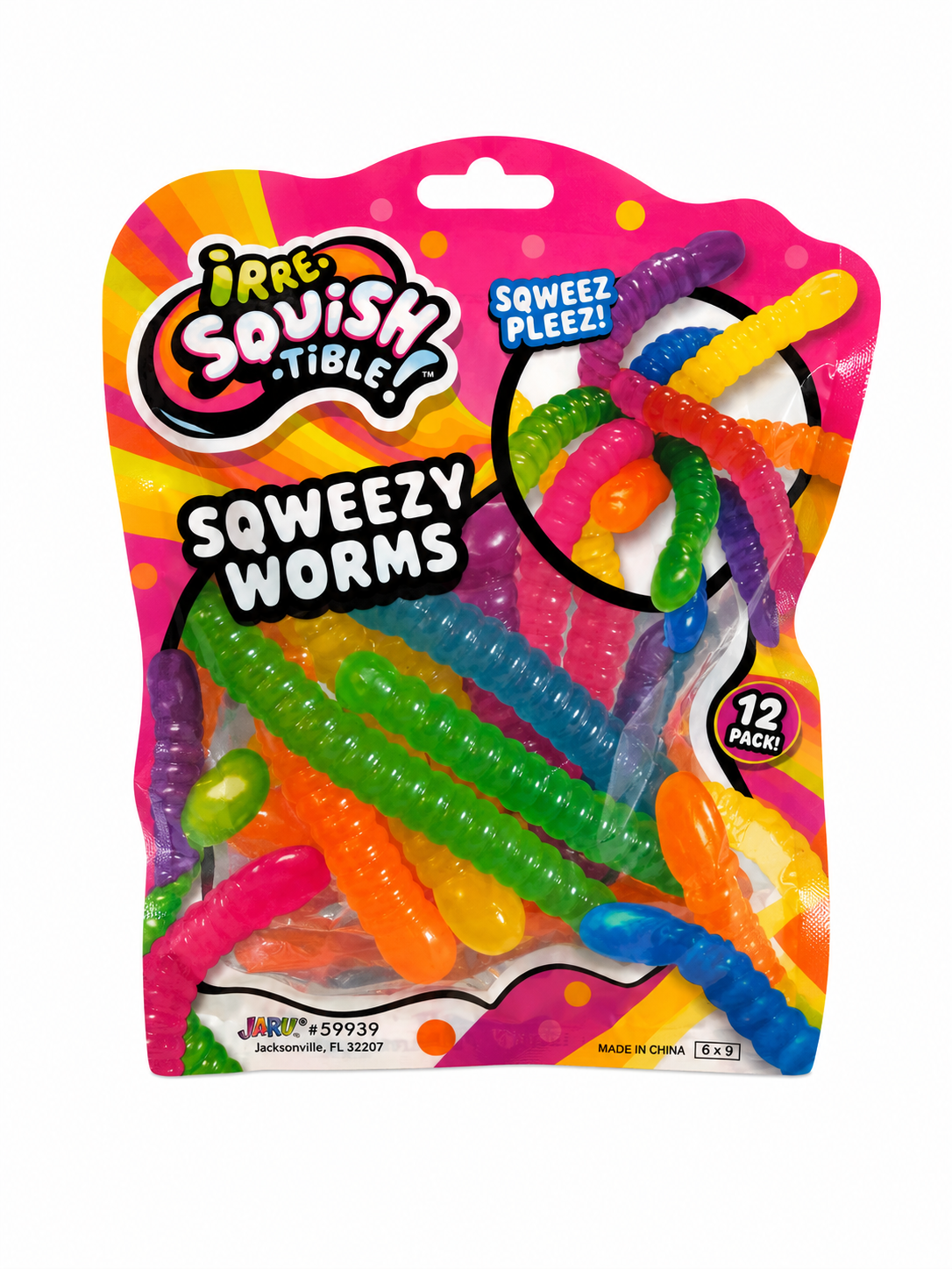 Squeezy Worms – Stretchy Sensory Toy