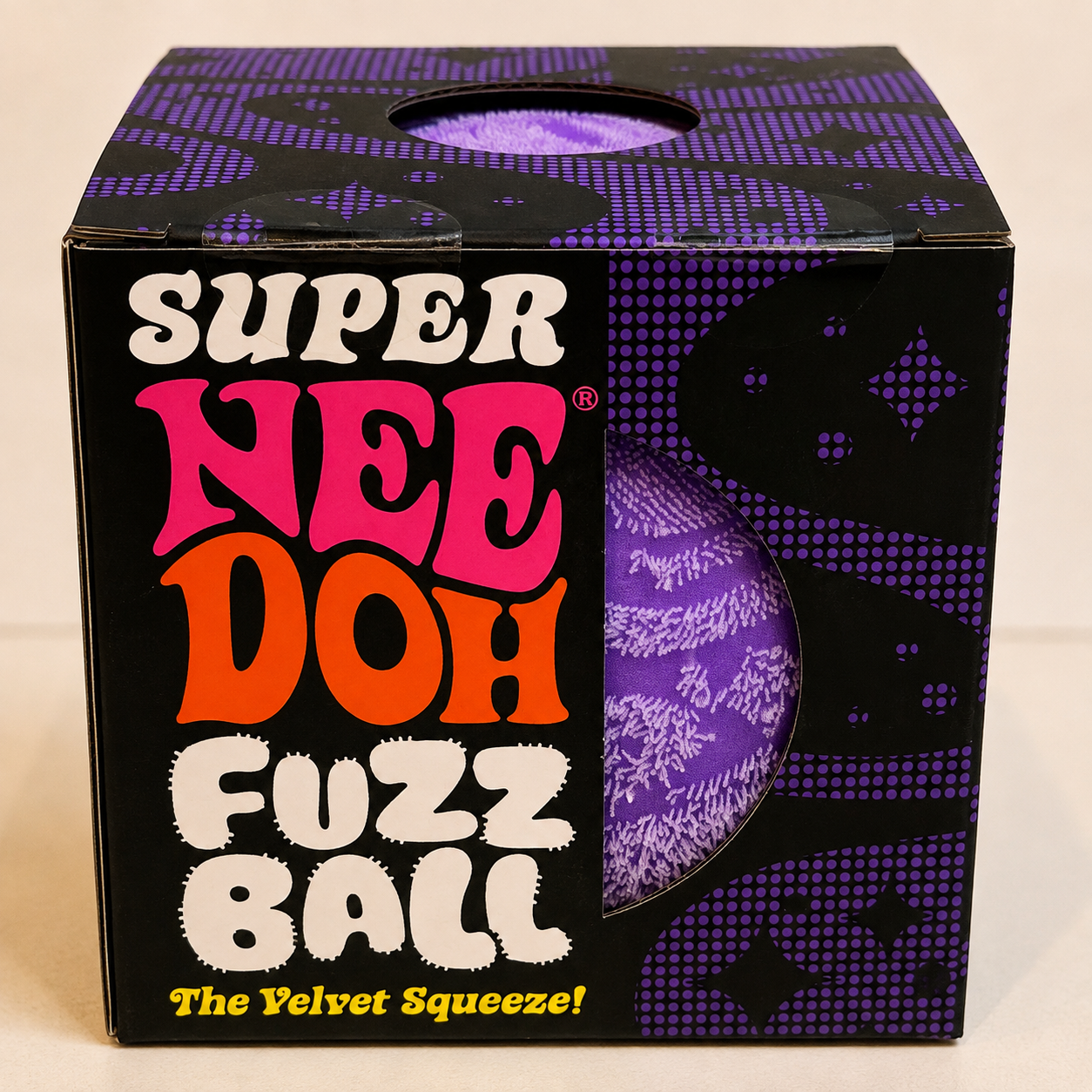 Super NeeDoh Fuzz Ball- The Velvet Squeeze