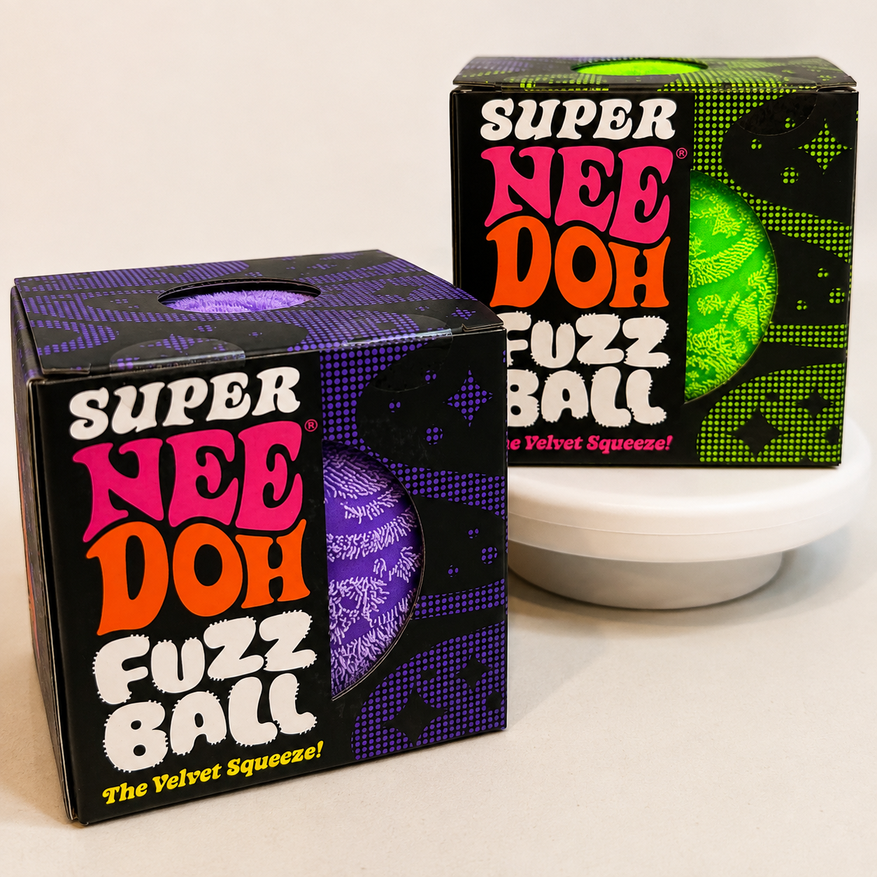Super NeeDoh Fuzz Ball- The Velvet Squeeze