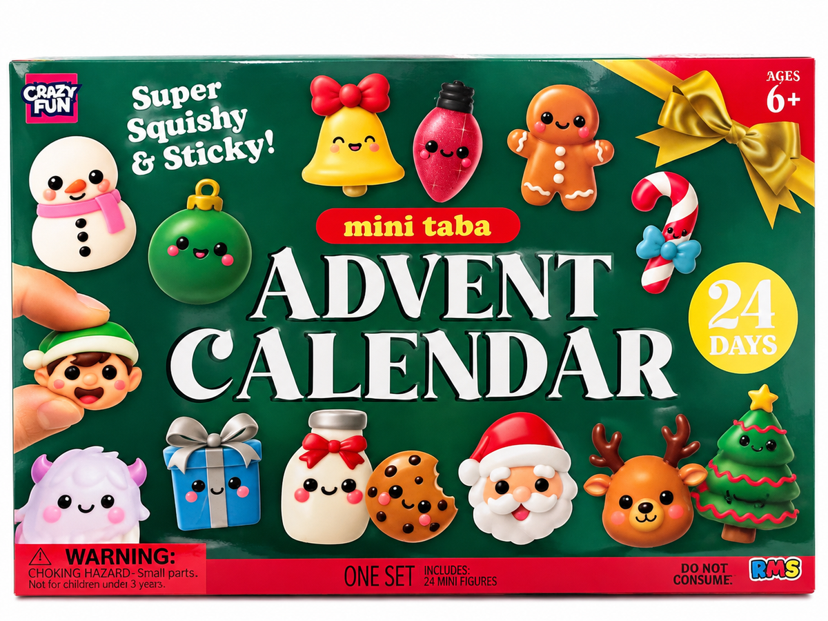 Crazy Fun 24-Day Mini Taba Squishy Calendar