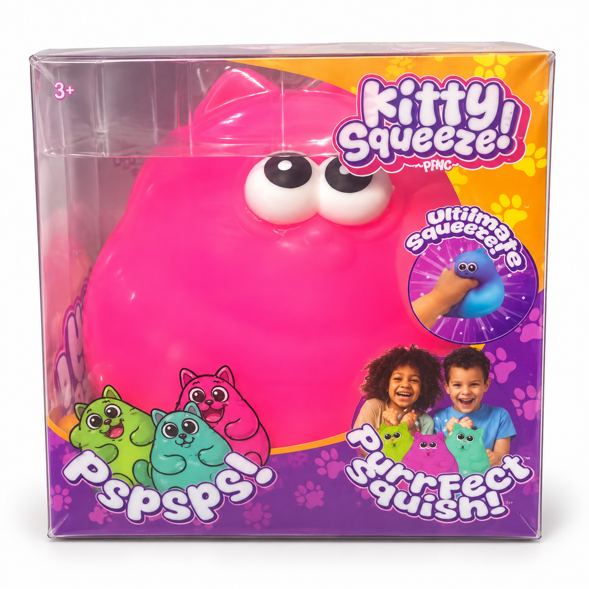 Kitty Squeeze Jumbo Squishy Cat – Pink