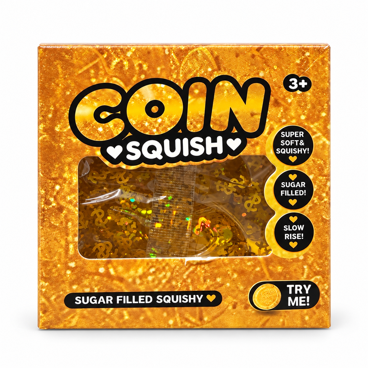 Gold Coin Sugar-Filled Squishy