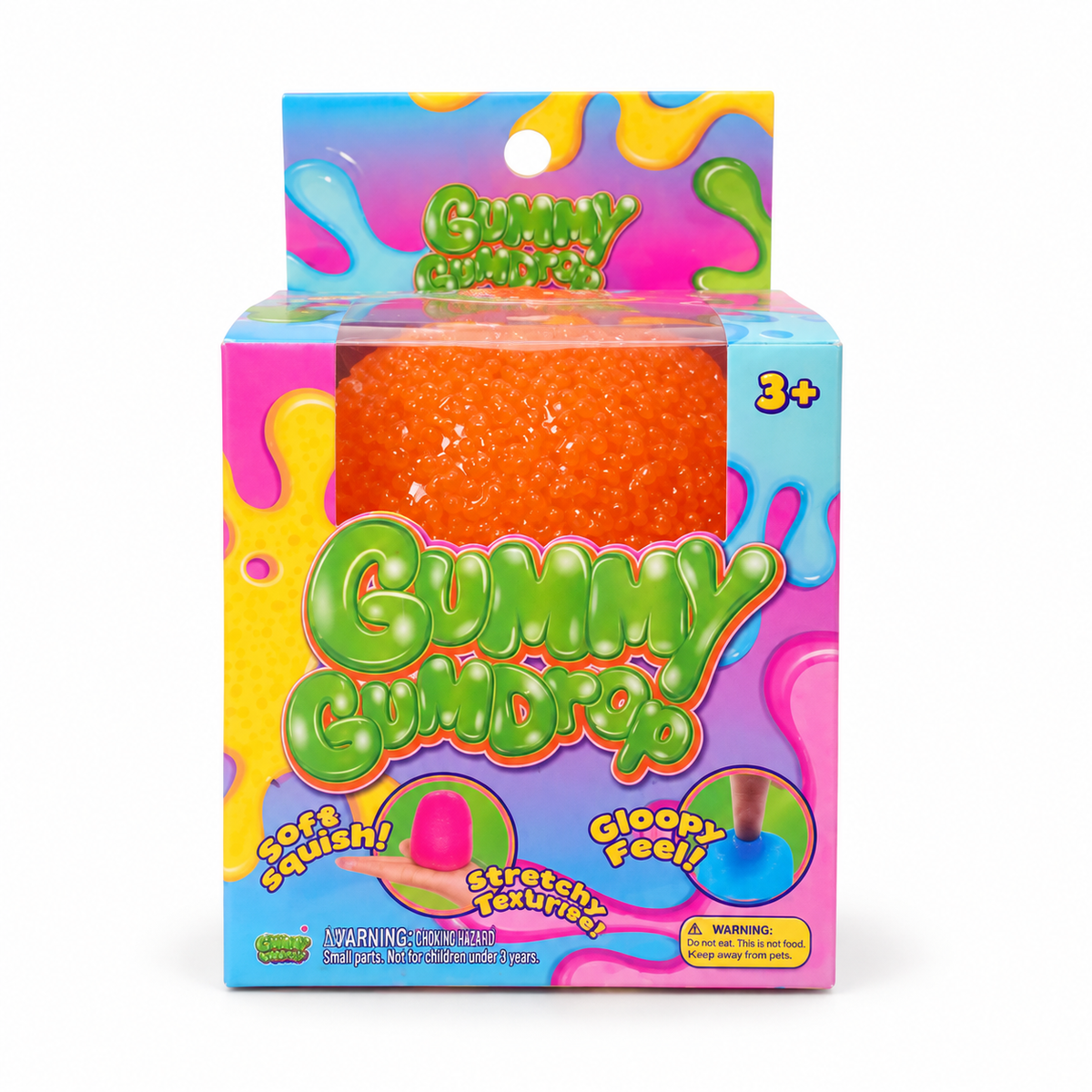 Gummy Gumdrop Squishy – Orange