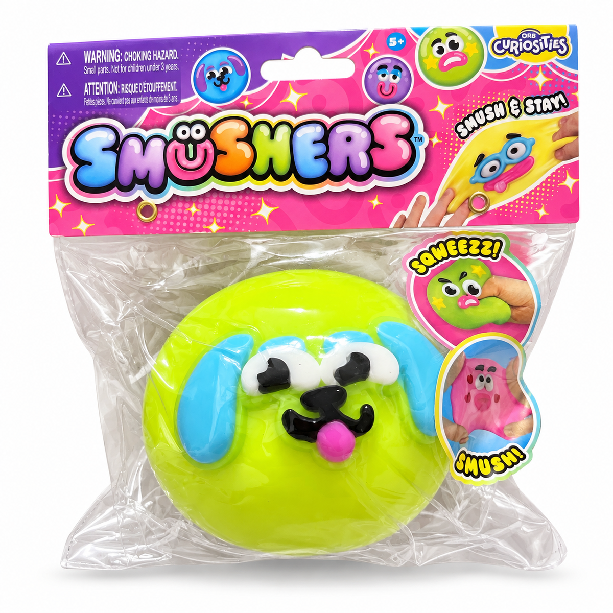 ORB Smushers Squishy Toy – Lime Green Puppy