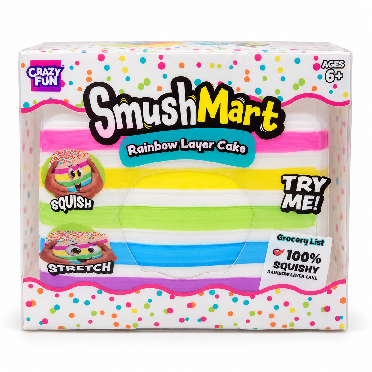 SmushMart Rainbow Layer Cake Squishy